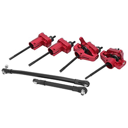 RC Portal Axle Kit, Durable Off-Road Rear Upgrade with Steering Link Shaft for RC Hobbyists, Crawlers and Trail Enthusiasts