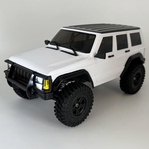 WPLDEWAN RC Rock Crawler RC Truck 4x4 1/18 Scale Remote Control Jeep RTR | All Terrain 370 Brushed Motor 2.4GHz Fully Proportional 3 Range Speed Light System Hobby Grade‌ Adult