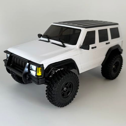 WPLDEWAN RC Rock Crawler RC Truck 4x4 1/18 Scale Remote Control Jeep RTR | All Terrain 370 Brushed Motor 2.4GHz Fully Proportional 3 Range Speed Light System Hobby Grade‌ Adult