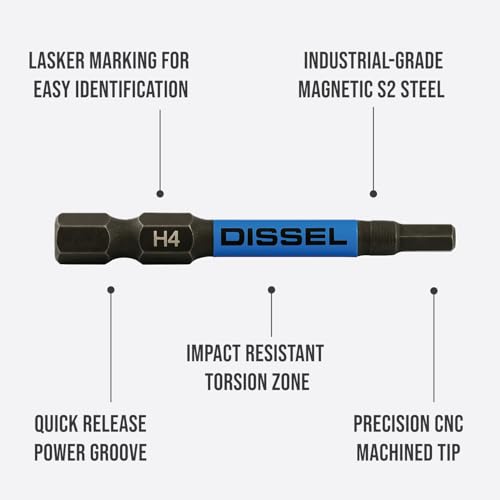 3/16 Hex Bit Set - SAE Magnetic 3/16 Allen Wrench, Durable S2 Steel Hex Driver for Bike, Furniture & RC Repairs (6pc). Impact Grade Allen Bits Designed for Precision and Durability. - size: 3/16", style: SAE