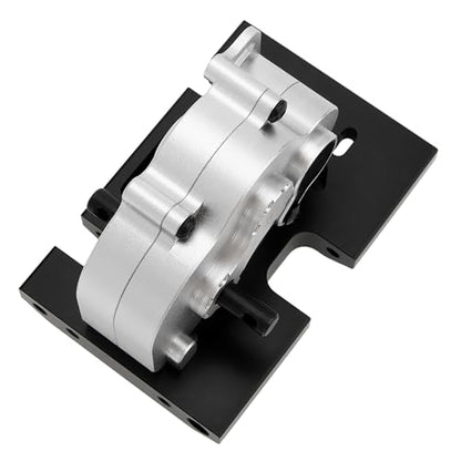 MEUS RACING LCG 12:1 Transmission Complete Gearbox for Axial SCX10 1/10 RC Crawler Upgrades (Silver) - color: Silver
