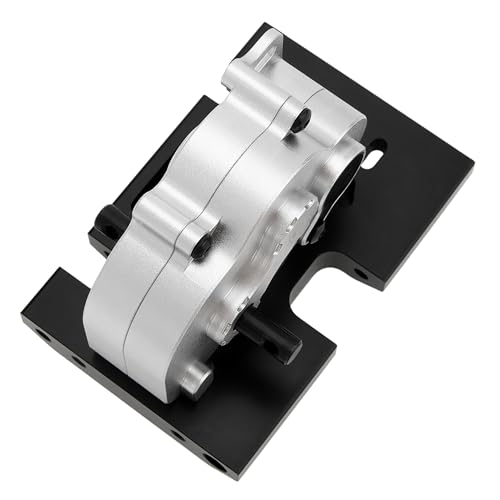 MEUS RACING LCG 12:1 Transmission Complete Gearbox for Axial SCX10 1/10 RC Crawler Upgrades (Silver) - color: Silver