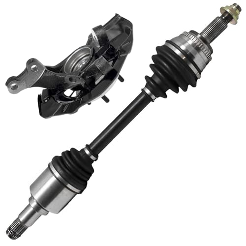 Detroit Axle - 3.5L Front CV Axle for 2007-2012 Lexus ES350, 2007-2011 | Toyota Camry, Driver Side CV Axle Front Steering Knuckle & Wheel Hub Bearing Replacement - size: 2UX50559/Pair