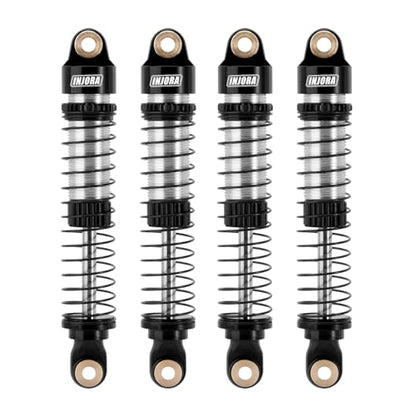 INJORA 59MM Threaded Oil Shock for 1/18 Redcat Ascent18(Black Silver) - color: Black Silver