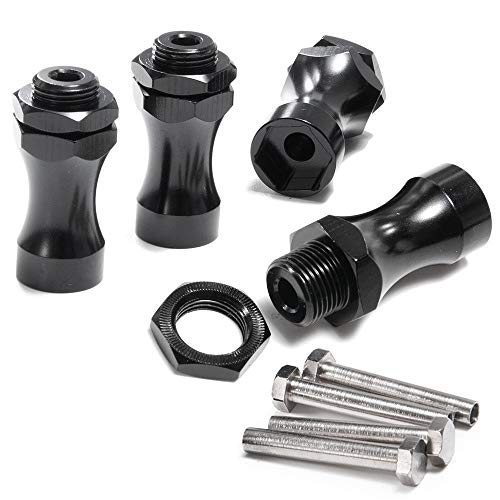 4Pcs 12mm to 17mm Wheel Hex Hub Adapter Conversion Extension for 1/10 1/8 RC Car