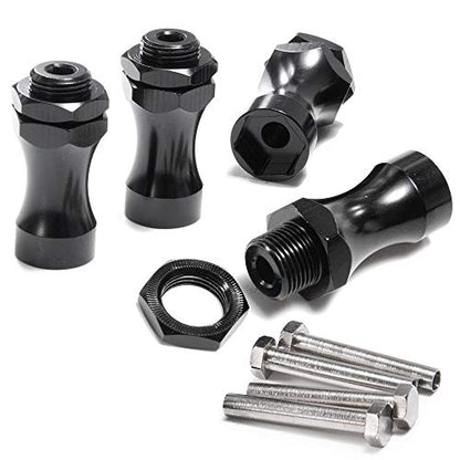 4Pcs 12mm to 17mm Wheel Hex Hub Adapter Conversion Extension for 1/10 1/8 RC Car