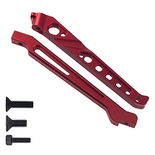 ShareGoo Metal Rear Front Chassis Brace Support Rod Bracket Compatible with Arrma 1/8 V4 6S Senton Typhon RC Car (Red) - color: Red