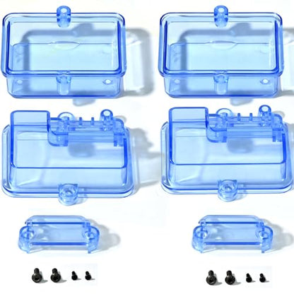 2PCS Receiver Waterproof Sealed Boxs, ESC Dustproof Transparent Protective Case for Huanqi727 Traxxas TRX4 1/10 RC ESC Box with Easy Mounting, Lightweight Design for RC Model Receiver