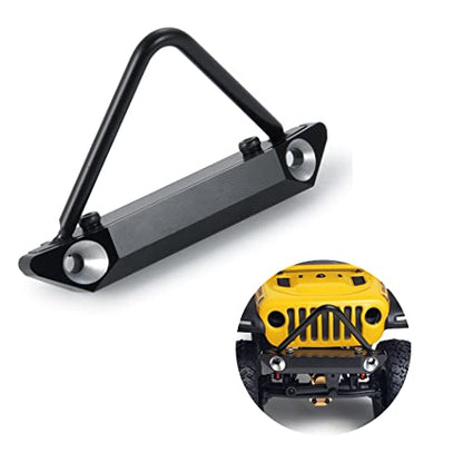 MORLORDY RC Aluminum Alloy Front Bumper for 1/24 RC Crawler Car SCX24 Upgrades AXI00005 Gladiator AXI90081 Deadbolt AXI00002 JLU Accessories