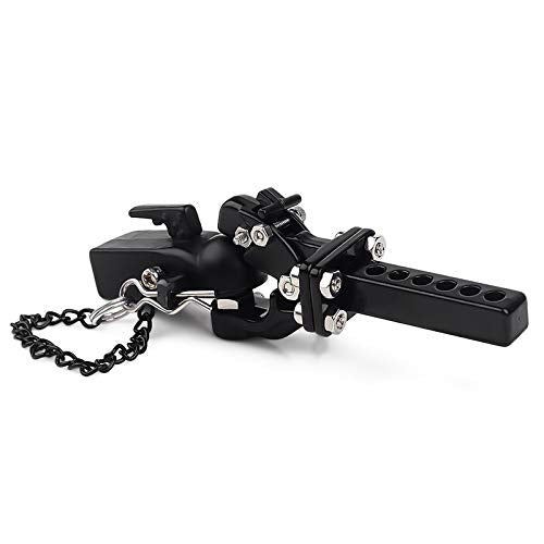 INJORA Tow Hook Drop Hitch Receiver with Ball Buckle for 1/10 RC Crawler - size: with Ball Buckle
