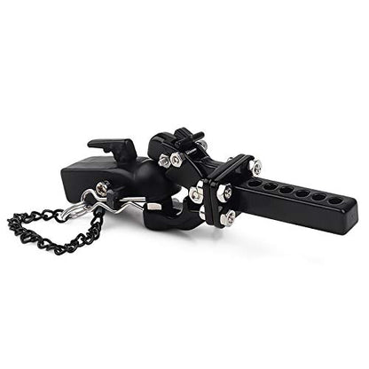 INJORA Tow Hook Drop Hitch Receiver with Ball Buckle for 1/10 RC Crawler - size: with Ball Buckle