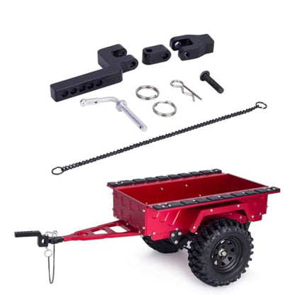 RC Tow Hook,Metal Trailer Chain Tow Hook for 1/10 RC Crawler Axial SCX10 90046 TRX4 TRX6 Redcat RC4WD D90 CC01 Rescue Simulation Accessories