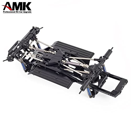 313mm Wheelbase Nylon Chassis Frame Car Body with 2-Speed Transmission 35T 550 Motor for 1/10 RC Crawler Axial SCX10 TRX4 D90 (DIY+Axles)