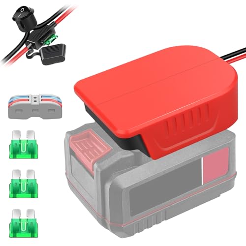 Power Wheels Adapter for Bauer 20V Battery,14 Gauge Wire Terminals with Fuse Protection, for Robotics & DIY Upgrades - style: 1pc for Bauer 20v