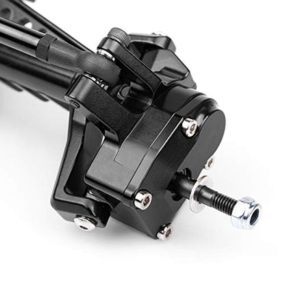KYX Racing CNC Machined Alloy Front Axle Upgrades Parts Accessories for 1/10 RC Crawler Car Axial Capra Unlimited Trail Buggy UTB
