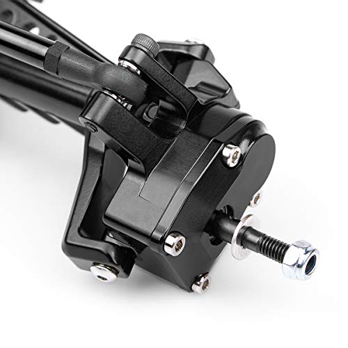 KYX Racing CNC Machined Alloy Front Axle Upgrades Parts Accessories for 1/10 RC Crawler Car Axial Capra Unlimited Trail Buggy UTB