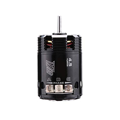 Karlak HighPerformance 540 4.5T V2 Sensored Brushless Motor for 1/10 Electric RC Racing Car Durable Metal Black 1 Piece