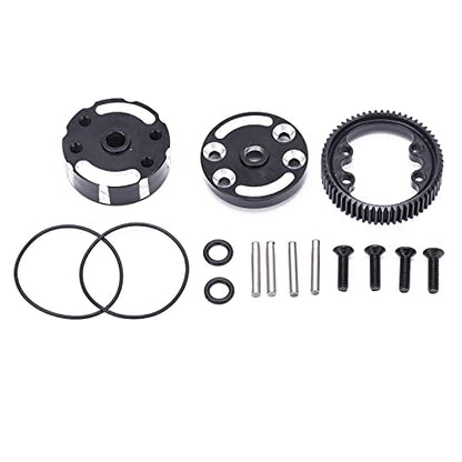 Alomejor Aluminum Alloy Sealed Differential Case, CNC Steel Gears Lightweight Durable for Slash 1/10 RC Car, with 4 O Rings to Prevent Leakage