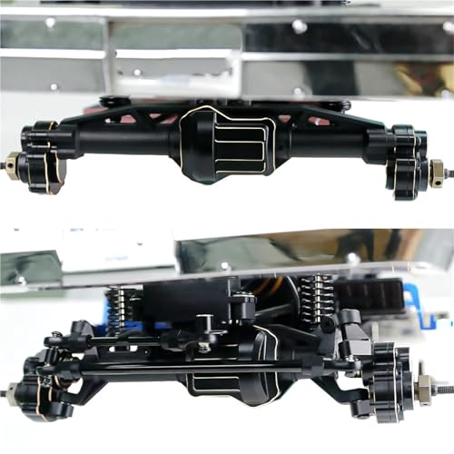 Steering Knuckle Models For FMS FCX10 1/10 Brass Differential Axle Cover Steering Outer Inner Portal Housing RC Crawler Car Upgrade Parts(Front set) - size: Front set