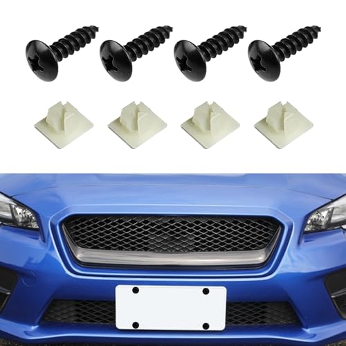 License Plate Screws with Nylon Inserts - Stainless Steel Rust Proof License Plate Screws for Securing License Plates, Frames & Covers 4755299 3907444 A11719 - color: Black-K6