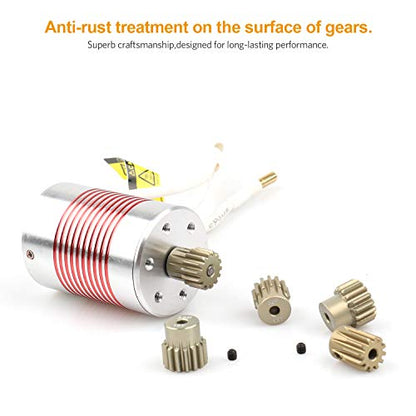 5PCS 32DP 540 Motor Pinion Gear 12T 13T 14T 15T 16T 3.175mm Shaft Pinion | Gears Replacement Parts Set Kit for 1/10 RC Car Brushless Brush Motor - color: Gold 32p 16t-20t
