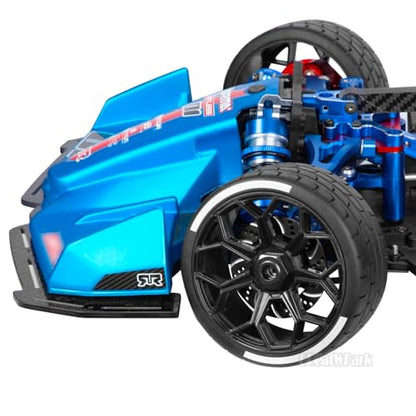 RC Highway Tires Wheel for 1/8 Typhon 6s BLX,1/7 Infraction 6S BLX,Limitless,4PCS RC Drift Tires Rubber RC Highway Wheel,Black - color: Black - (Highway Tires)