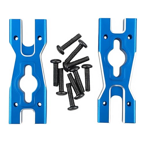 7075 Aluminum Body Mount Cross Bar for Losi 1/18 Mini LMT 4X4 Truck (Blue) | Brushed Monster Truck,Upgrade Parts,LOS01026 Compatible,CNC Machined,High Strength,Lightweight,Precision Fit - color: Blue