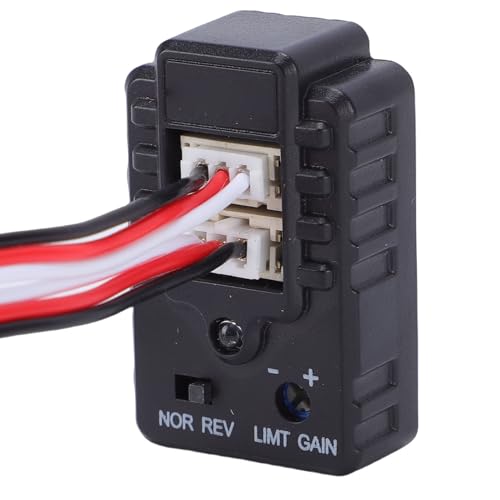 GOWENIC 2 Axle RC Drift Car Gyroscope High Stability Gyro for Remote Control Racing Cars, ABS Compact Module with Vibration Sensor Sensitivity Adjustment