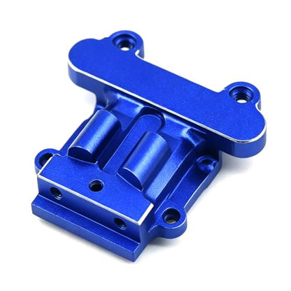 Aluminum Upgrade Parts Set for ARRMA 1/16 Mini Kraton 3S, Front/Rear Upper/Lower Arm, Gearbox Cover, Wing, Steering Link (Blue Front Gearbox Cover) - color: Blue Front Gearbox Cover