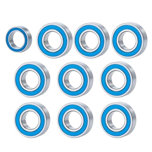 Compatible with Tamiya 1/10 RC Crawler Car Truck Upgrade Modification Accessories Parts 10Pcs Wheel Hub Sealed Bearing Kit RC Upgrades Models