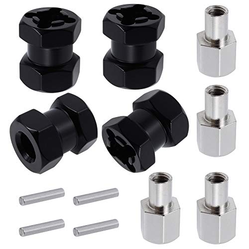 Alloy 12mm Wheel Hub Hex Spacer 15mm Offset Extension Drive Adapter for 1/10 RC Crawler Truck (15mm) - size: 15mm