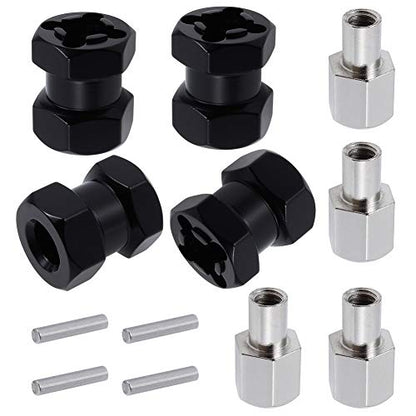 Alloy 12mm Wheel Hub Hex Spacer 15mm Offset Extension Drive Adapter for 1/10 RC Crawler Truck (15mm) - size: 15mm