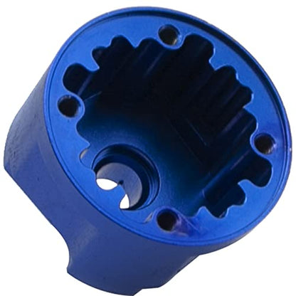 Metal Diff Case Front/Rear Differential Gear Carrier Cover # 9581 Compatible with Traxxas 1/8 Sledge 4WD 95076-4 RC Monster Truck Upgarde Parts (Blue) - color: Blue