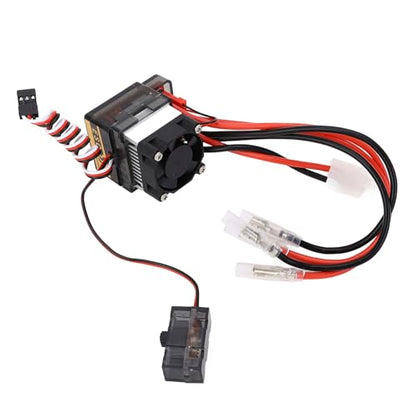 320A RC Brushed ESC for 7.4 to 16V Voltage 2 to 4S LiPo 6 to 12 NiMH Brushed ESC Electronic Speed Controller for 1/10 RC Car Boat