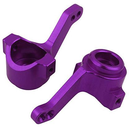 Hobbypark Aluminum Front C-hub Caster Blocks & Steering Knuckle for Volcano Epx/Pro RC 1/10 Monster Truck,Replacement of 102210 10221 (Purple)