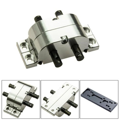 RC Car Gearbox Transfer Case with Fixed Mount Compatible with 1:10 and 1:14 RC Crawler Models(Transfer Case) - color: Transfer Case