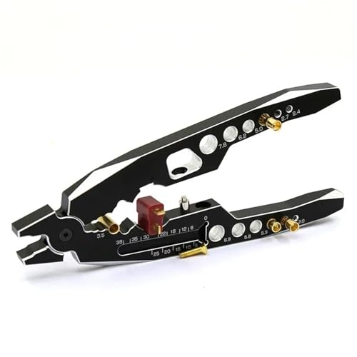 RC Car Repair Kit Rc Car Assembly All-Metal Multi-Function Shock-Absorbing Pliers Ball Nose Suspension Lever Tool Upgrade Parts Repair Accessories - color: Black Red