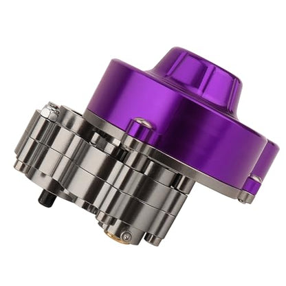 All Metal Complete Gearbox Transmission with Motor Gears for 313mm Wheelbase 1/10 RC Crawler Truck Axial SCX10 & SCX10 II DIY Upgrade Parts (Purple) - color: Purple
