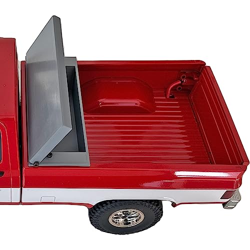 Toolbox Spare Battery Box Truck Bed Upgrade Parts for FCX18 K10 / EAZYRC Glacier RC Crawler（No Vehicles Included）