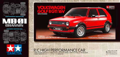 TAMIYA 58748 1/10 RC Volkswagen Golf II GTI 16V MB-01 Kit