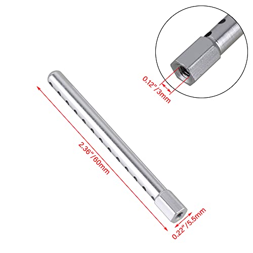 Mxfans 4X 2.36 Silver Al Body Post Bracket Replacement for HSP RC1:10 On-Road 102037S