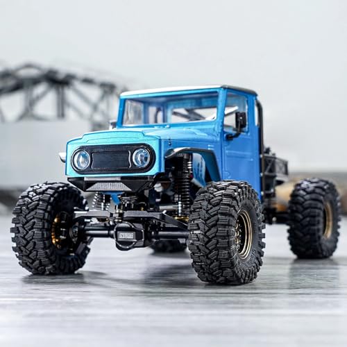 RC Spare Part Compatible with TRX4M for Defender for Bronco Hard Body Shell with Cage for 1/18 RC Crawler Car Upgrade Accessories(Blue) - size: Blue
