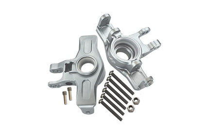 GPM For Traxxas Unlimited Desert Racer 4X4 (#85076-4) Upgrade Parts Aluminum Front Knuckle Arms - 1Pr Set Silver
