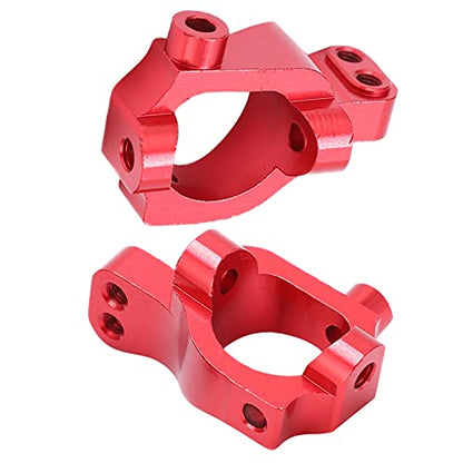 Block C Hub Carrier Aluminum Alloy RC Performance Upgrade Parts Sturdy Durable Caster Blocks for LOSI 22S SCT 1/10 Rear Drive Short Card (Red) - size: Red, style: Red
