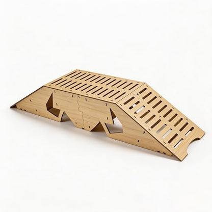 RC Crawler Seesaw Bridge, Course Obstacle for 1/18 and 1/24 Mini Crawlers (Bridge Ramp) - size: Bridge Ramp