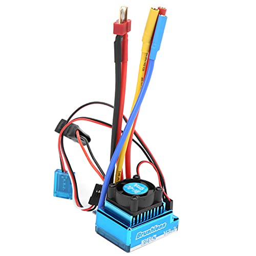 Dilwe RC Brushless ESC RC Car Parts, 120A ESC 5.3V/ 5A Bec Output Electric Speed Controller for 1/10 1/12 RC Car Boat Accessory RC Accessories