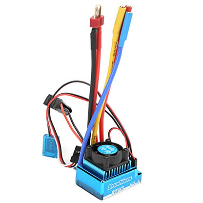 Dilwe RC Brushless ESC RC Car Parts, 120A ESC 5.3V/ 5A Bec Output Electric Speed Controller for 1/10 1/12 RC Car Boat Accessory RC Accessories