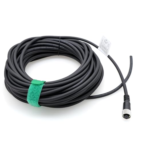 M12 A-Coded 4-pin Female Power Supply Cable to Open for Absolute Encoder Multiturn Industrial Automation DeviceNet CANopen IO Module Fieldbus 100m - color: 4 pin female to open, size: 100m