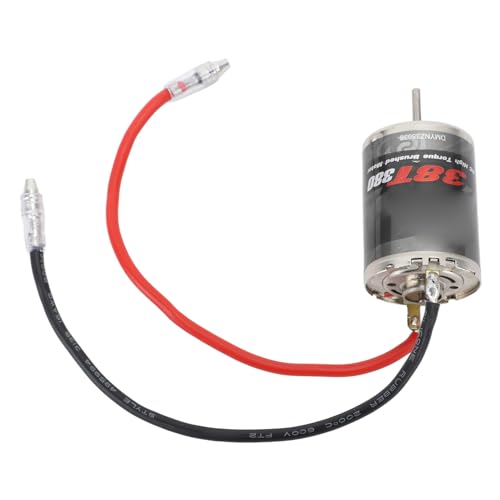 380 RPM Brushed Motor, Low Friction Stainless Steel Motor for High Performance RC , Miniature Robotics, and DIY Projects