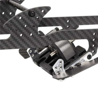 Lcg Carbon Fiber Frame Rail LCG Chassis Kit with Ultralight Portal Transmission Skid Plate for 1/10 RC Crawler for Capra SCX10 - color: Zf-links Kit